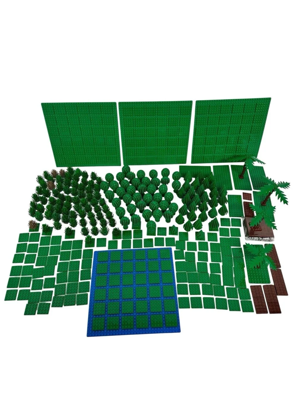 LEGO Green Nature Landscape Accessory HUGE LOT  Pine Tree 3471 - Fruit Tree 3470